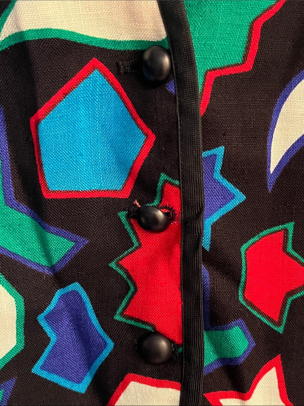 Saint Laurent collectors 1983 Matisse Geometric Puff Sleeve Blouse/ blazer - Picture 4 of 5